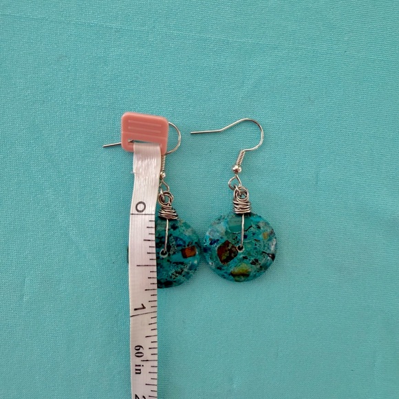 Turquoise earrings - Picture 3 of 3